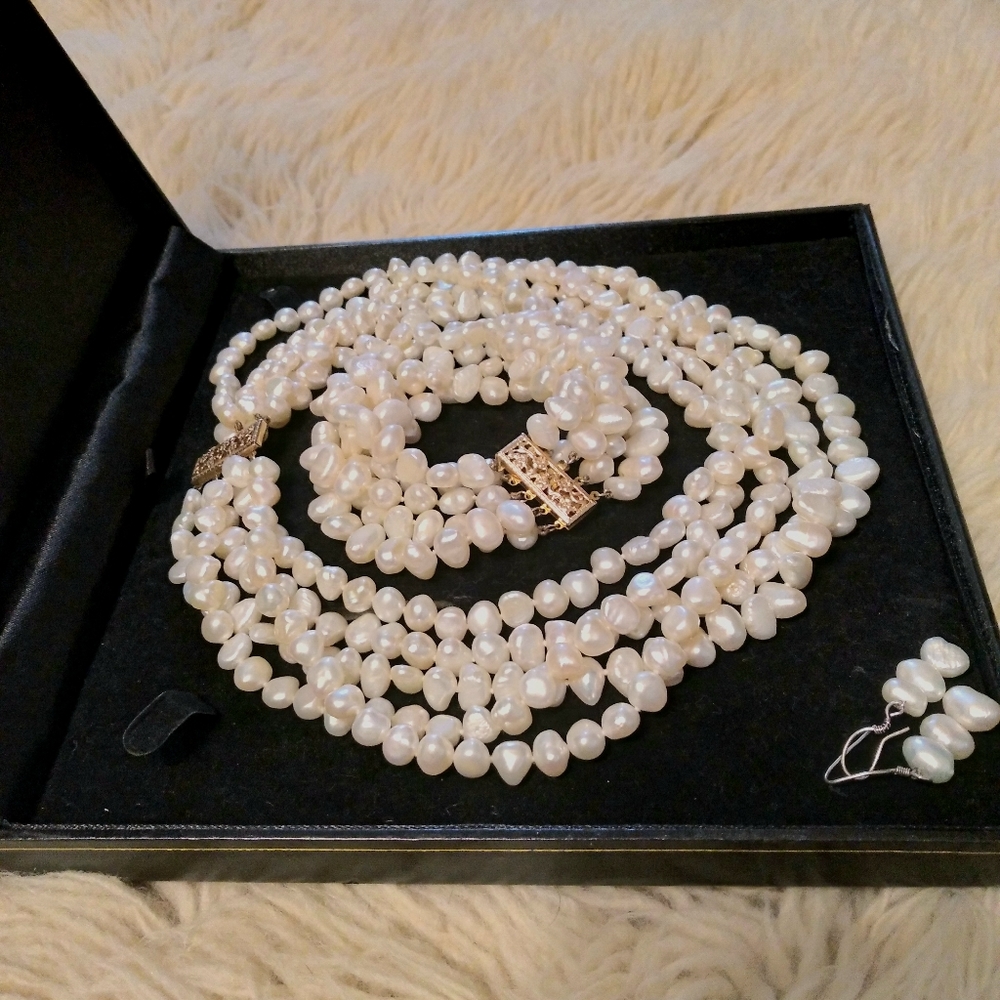Vintage pearl set - Picture 4 of 11